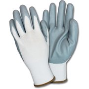 Safety Zone Gloves, Nitrile-Coated, Extra-Large, 12 PR/DZ, Gray/White, PK12 SZNGNIDEXXLG